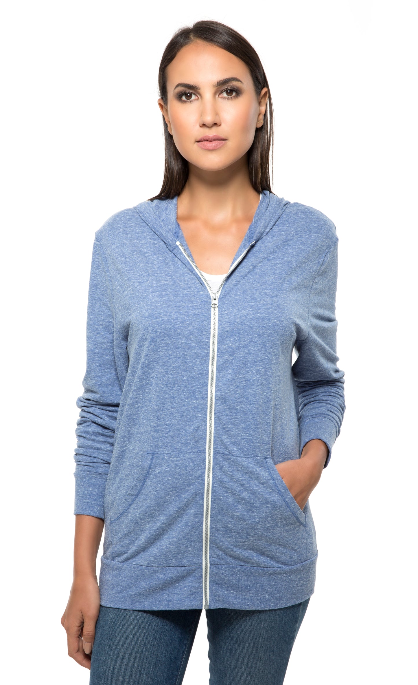 302Z • Unisex Triblend Full-Zip Lightweight Hoodie