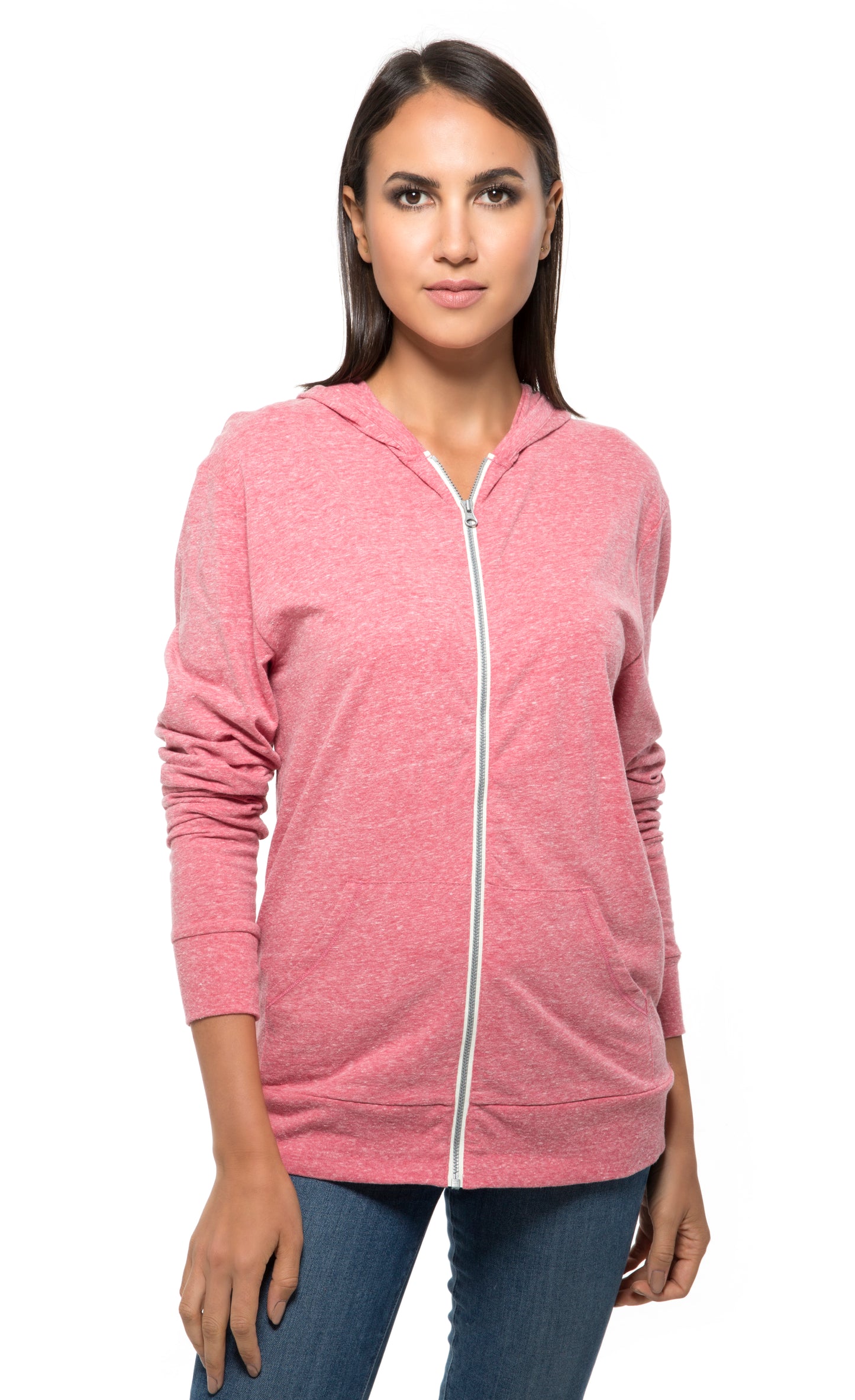 302Z • Unisex Triblend Full-Zip Lightweight Hoodie