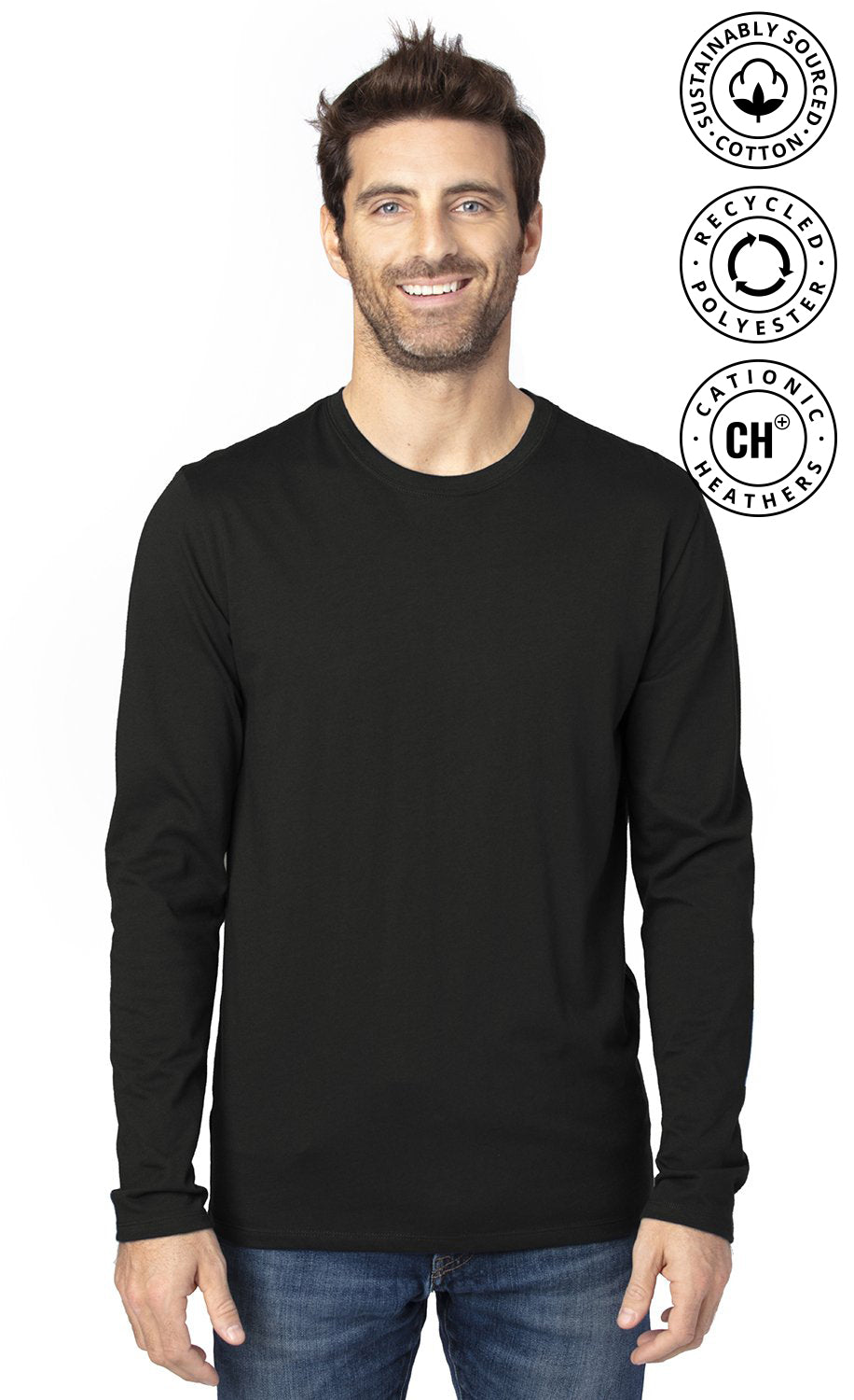 100LS • Unisex Ultimate CVC Long-Sleeve Tee