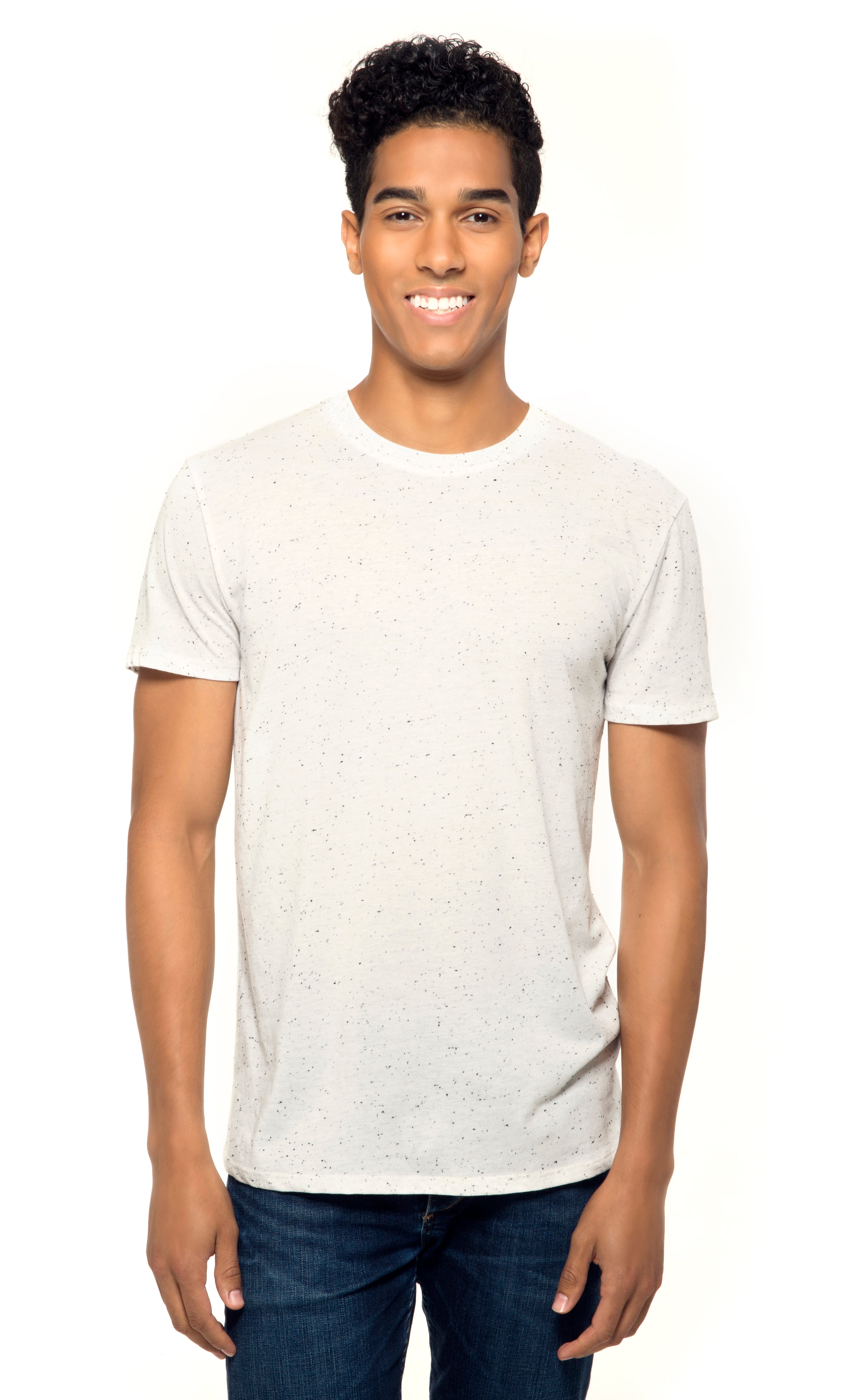 【SATIIIZ】Riked Fade Short-Sleeved T-shirt 103A • Mens Triblend Fleck Short-Sleeve Tee – Threadfast Apparel