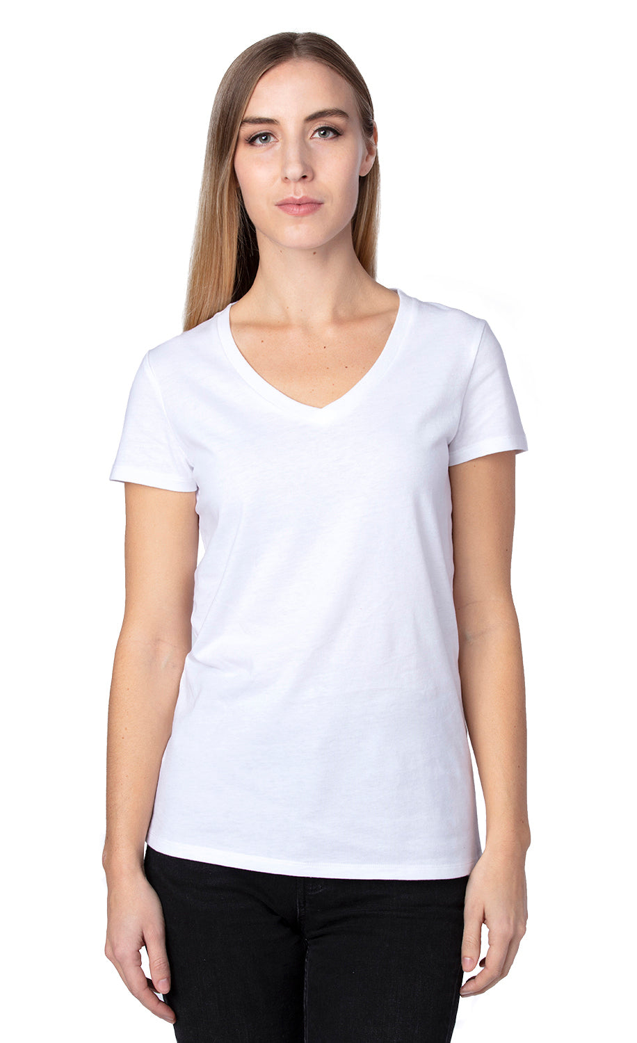 200RV • Womens Ultimate CVC Short-Sleeve Tee