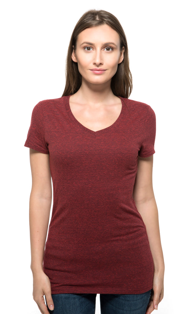 Efsteb Womens Tops Casual Short V-Neck Long Sleeve Solid Color Tight Knit  T-Shirt Slim Pullover Tops Black L 