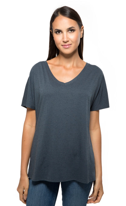 203LV • Womens Triblend Fleck Short-Sleeve V-Neck Tee