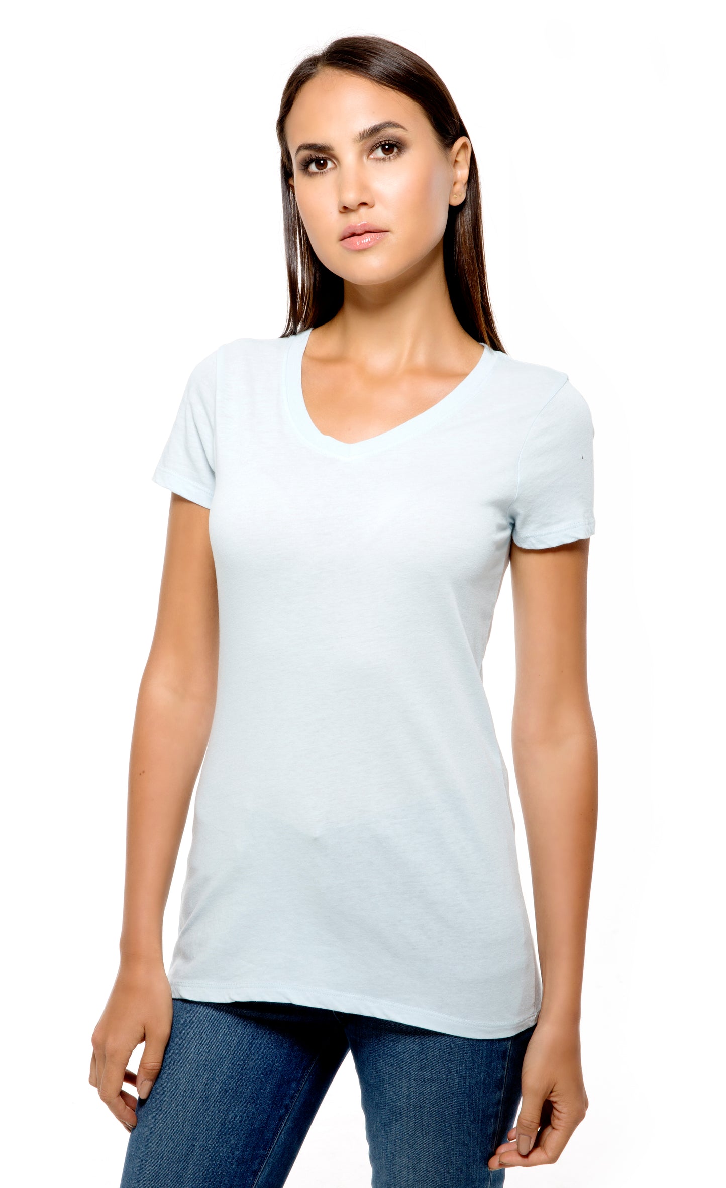 230B • Womens Pigment Dye Short-Sleeve V-Neck Tee