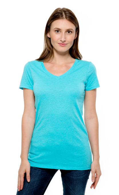 230B • Womens Pigment Dye Short-Sleeve V-Neck Tee