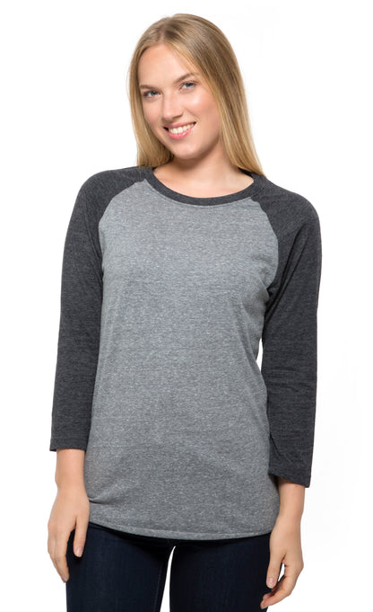 302G • Unisex Triblend 3/4 Sleeve Raglan