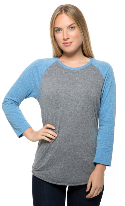 302G • Unisex Triblend 3/4 Sleeve Raglan