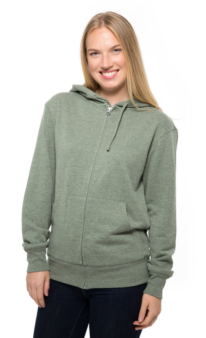 321Z • Unisex Triblend French Terry Full-Zip