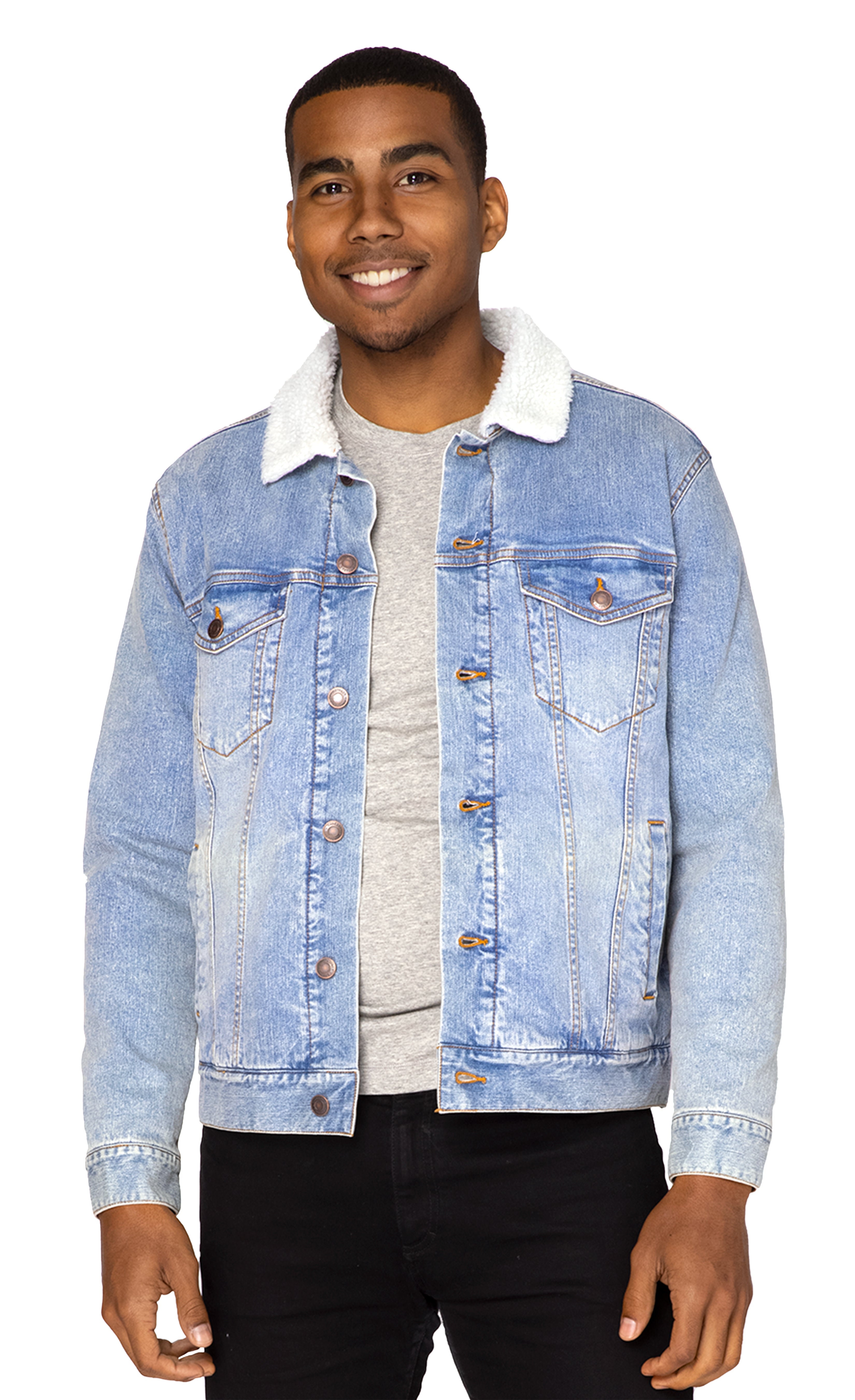 Bright denim jacket best sale