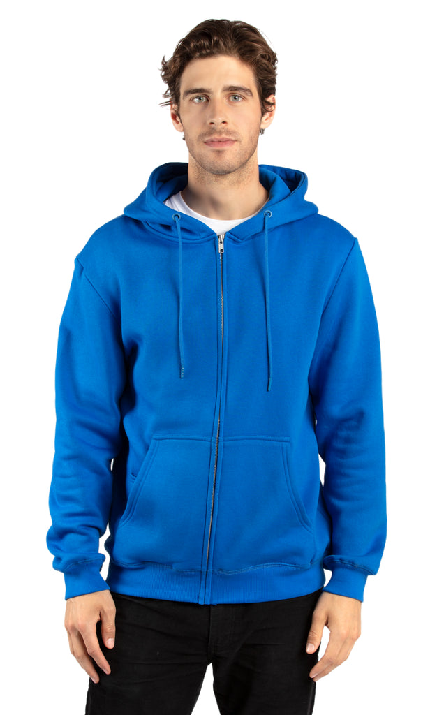 zip hoodie blue
